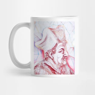 Lorenzo Valla Portrait | Lorenzo Valla Artwork | Line Art Mug